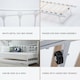 image 5 of Glossy Vanilla Trundle Frame Only(Mattress and Daybed not included)
