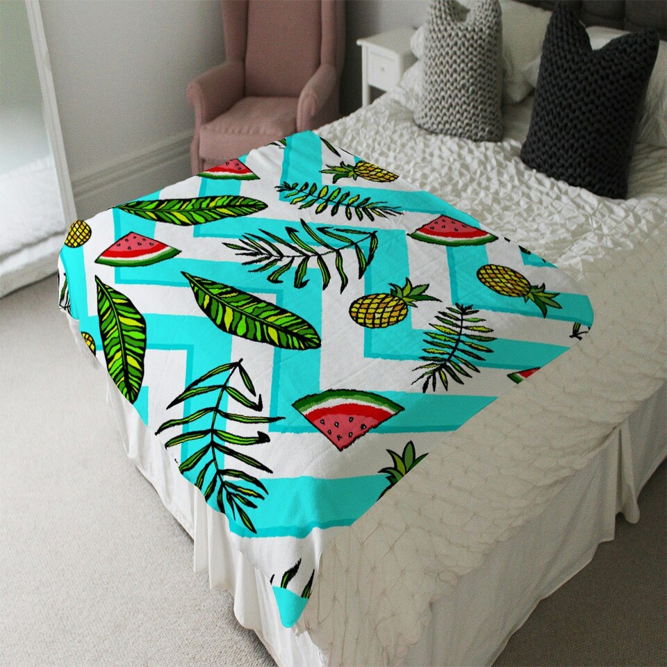 image 1 of Pineapple & Watermelon (Blanket)