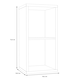 image 5 of Mauro 1 Shelf Storage Unit in Sonoma Oak