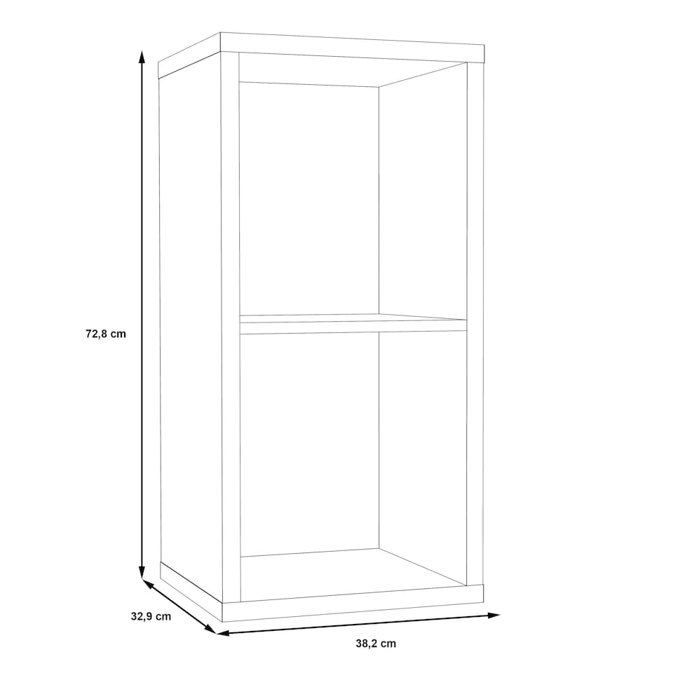 image 1 of Mauro 1 Shelf Storage Unit in Sonoma Oak