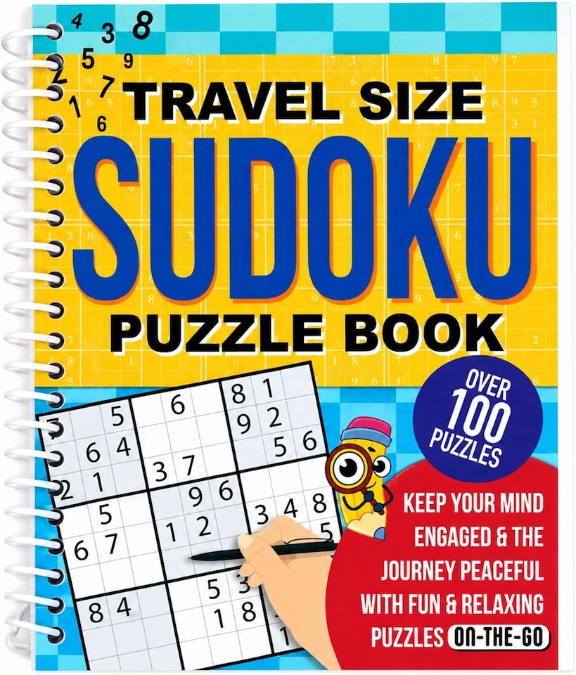 image 1 of Sudoku Puzzle Books Set of 2 Travel Size 200 Pages Each (Sudoku)
