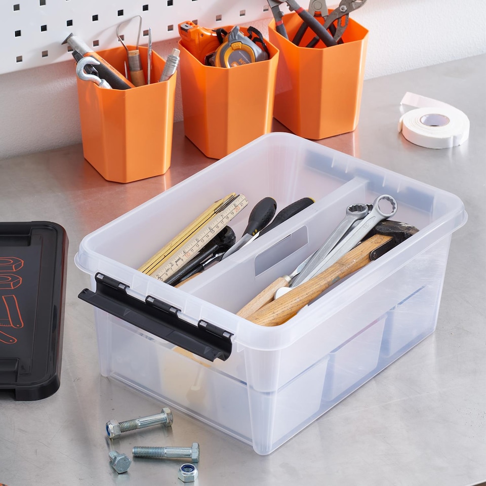 image 1 of SmartStore Different size Storage Box for Home with Clip Lid | Clear