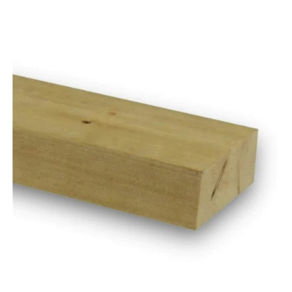 image 1 of PACK OF 5 (Total 5 Units) - 75mm x 225mm (9" x 3") Sawn Timber Carcassing Wood Softwood Timber - 4.8m Length