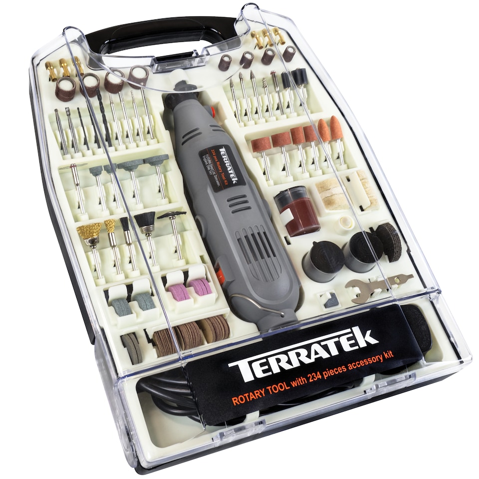 image 1 of Terratek Rotary Multi Tool 234pcs with Carry Case