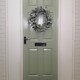 image 2 of 45cm Snow Flocked Wreath 84 Mixed PE/PVC Tips