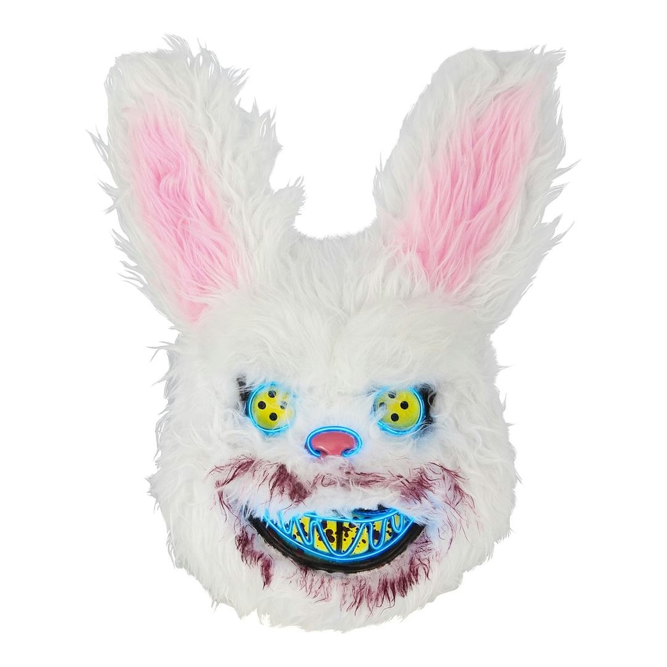 image 1 of Global Gizmos 47919 Light Up Halloween Bunny Mask