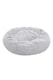 image 1 of Living and Home Calming Round Donut Plush Dog Cuddler Bed | Multi | Grey White | M