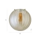 image 8 of ValueLights Chessy Ribbed Glass Easy Fit Lamp Shade & Bulb | Gold