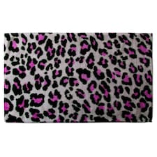 Pink Fluffy Leopard (Kitchen Towel)