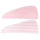 image 2 of Brushworks Luxury Microfibre Hair Towels 2 Pack Pink | Pink | Bath towel