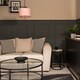 image 2 of ValueLights Reni Pair Blush Fabric Small Drum Ceiling Shades