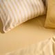 image 2 of OHS Ultra Soft Microfibre Plain Fitted Bed Sheet | Yellow | Lemon | Double