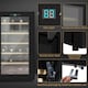 image 4 of 24 Bottles Wine Fridge with Glass Door Digital Touch Screen Control LED Light