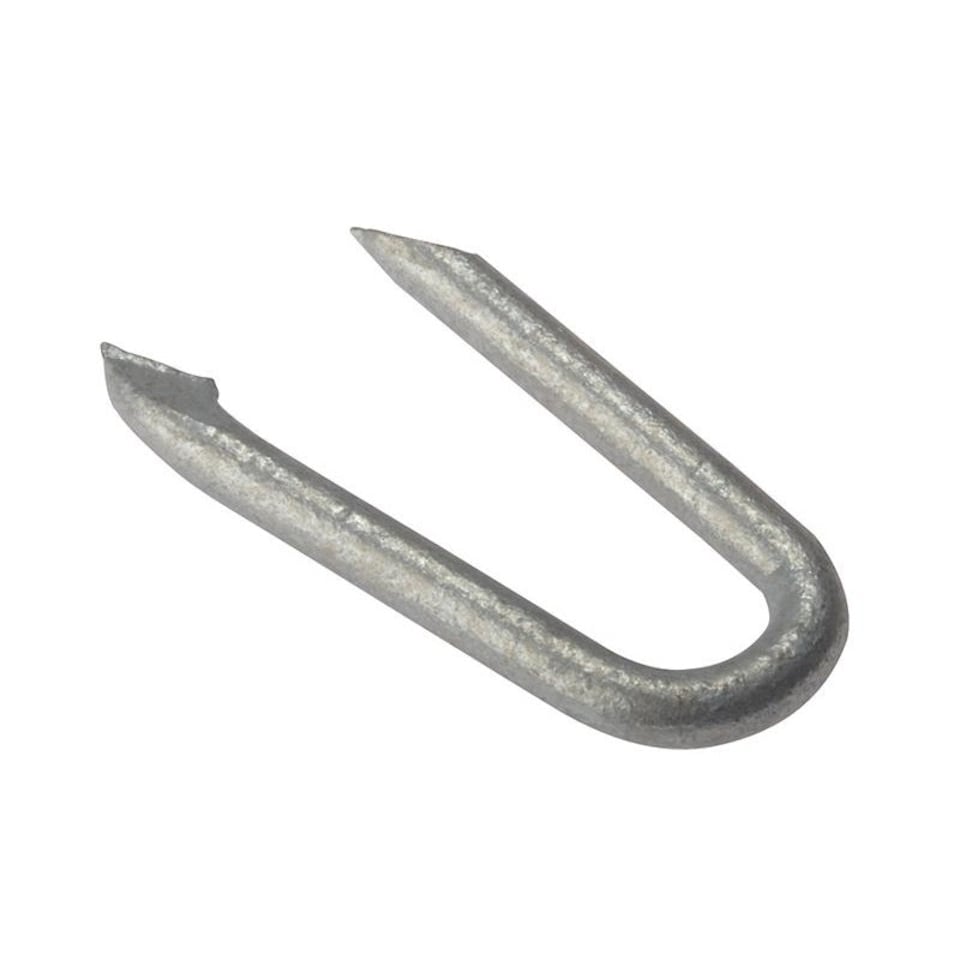 Forgefix Netting Staples, Galvanised - Galvanised - 30mm Bag Weight 250g