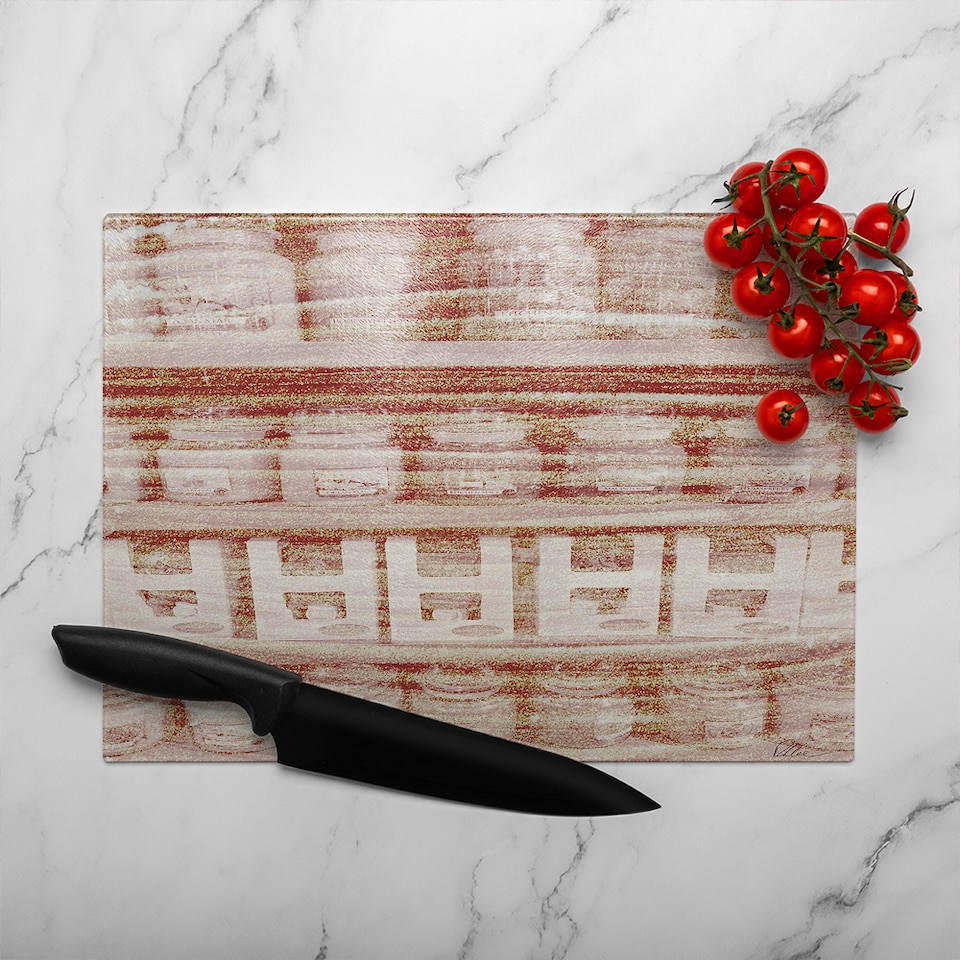 image 1 of Yankee Candle Galore Glass Chopping Board | Multi