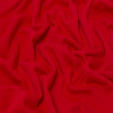 Minerva Core Range Red Polycotton Fleece Back Sweatshirt Stretch Knit Fabric for Dressmaking, 150cm / 59" Wide - per metre
