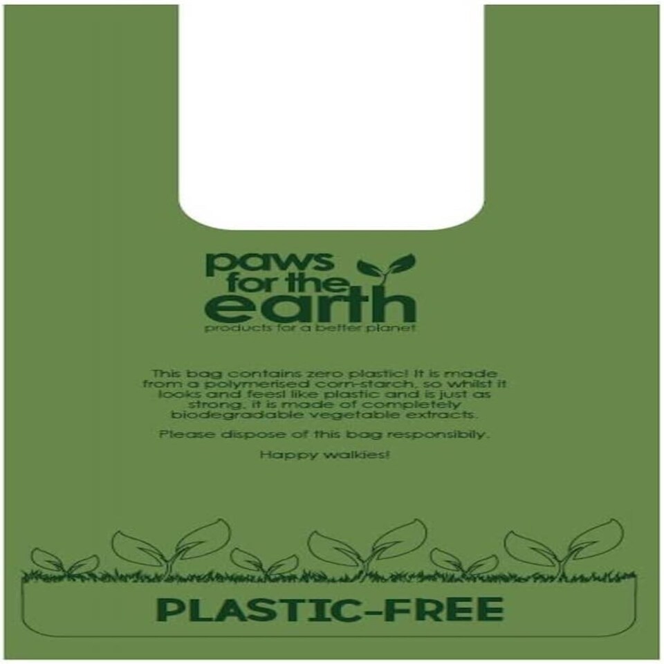 Ancol Paws For The Earth Plastic Free Poop Bags (8 x refill rolls) N/A