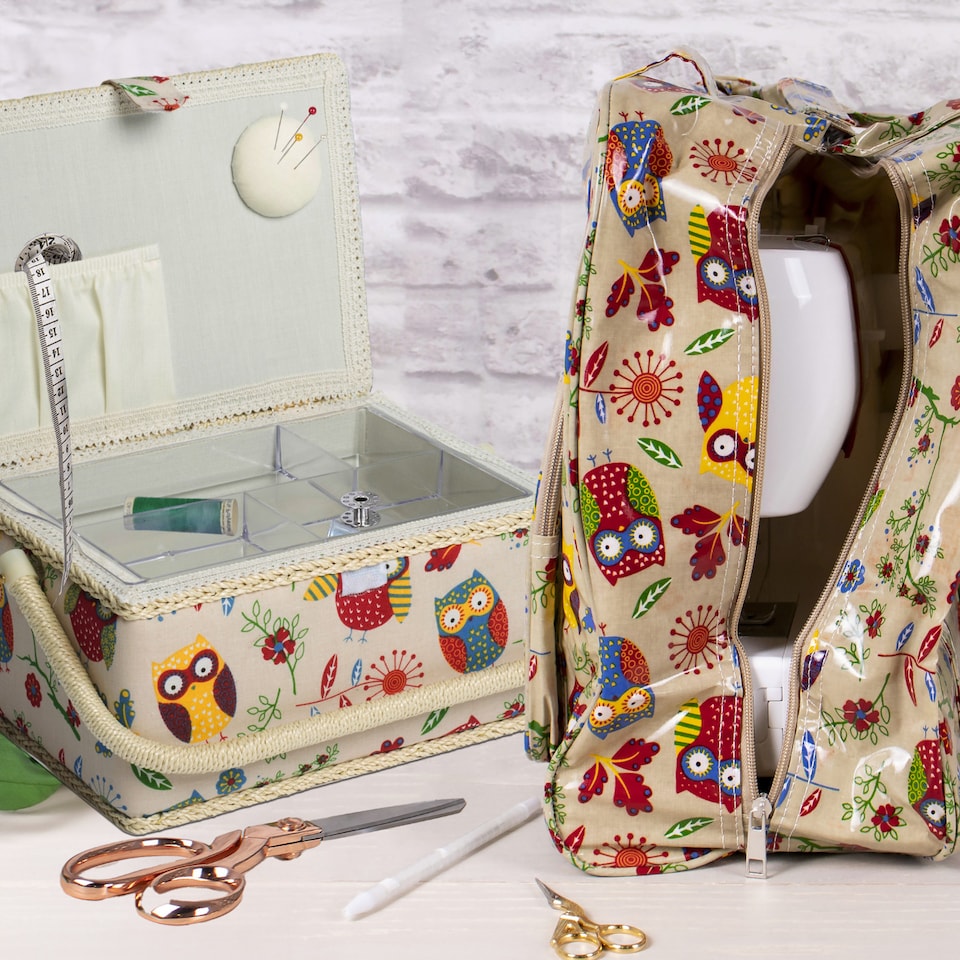 image 1 of Hobby Gift Medium Sewing Storage Box, Owl