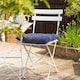 image 6 of Harbour Housewares Square Garden Chair Seat Cushion - Navy | Blue | Navy
