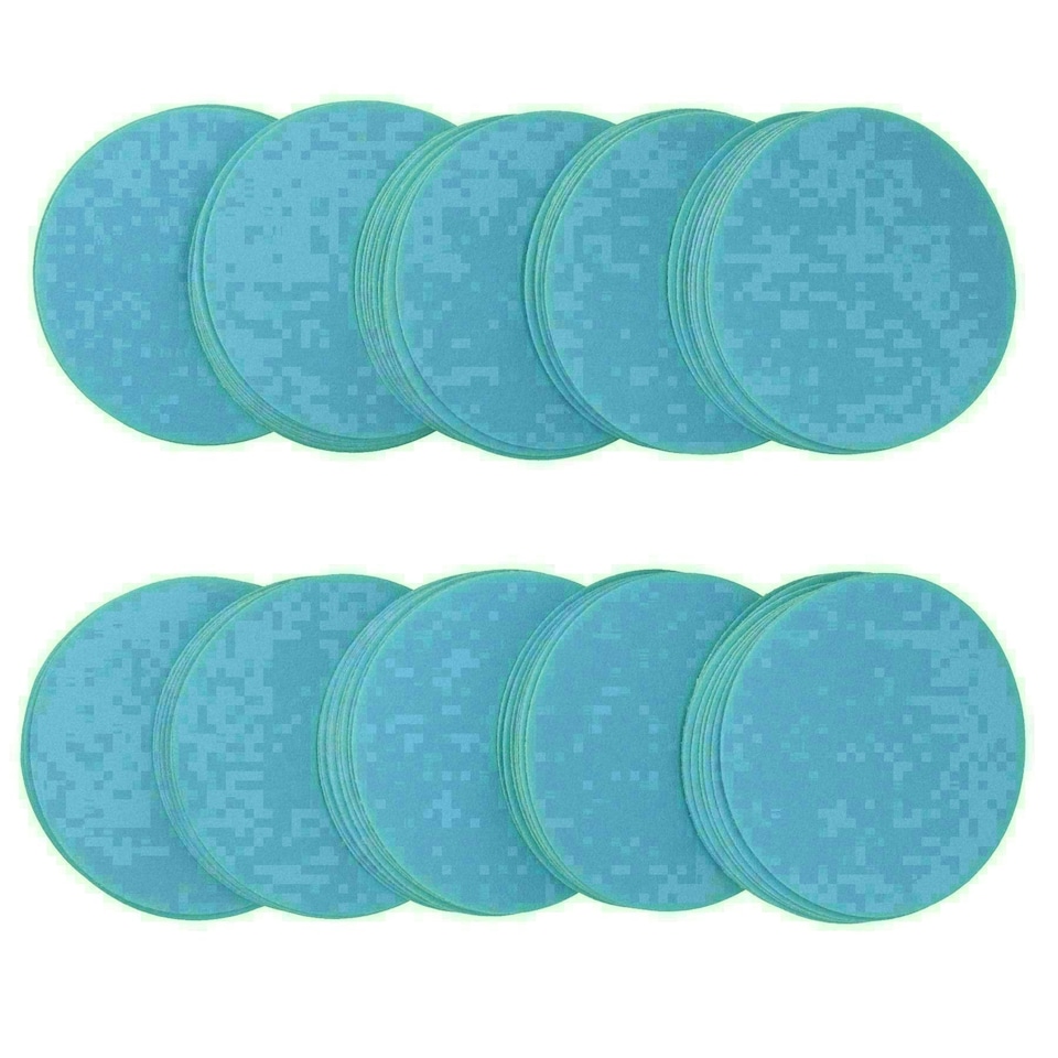 image 1 of 75mm Ceramic Abrasive Sanding Polishing Discs Hook And Loop 240 grit 100pc