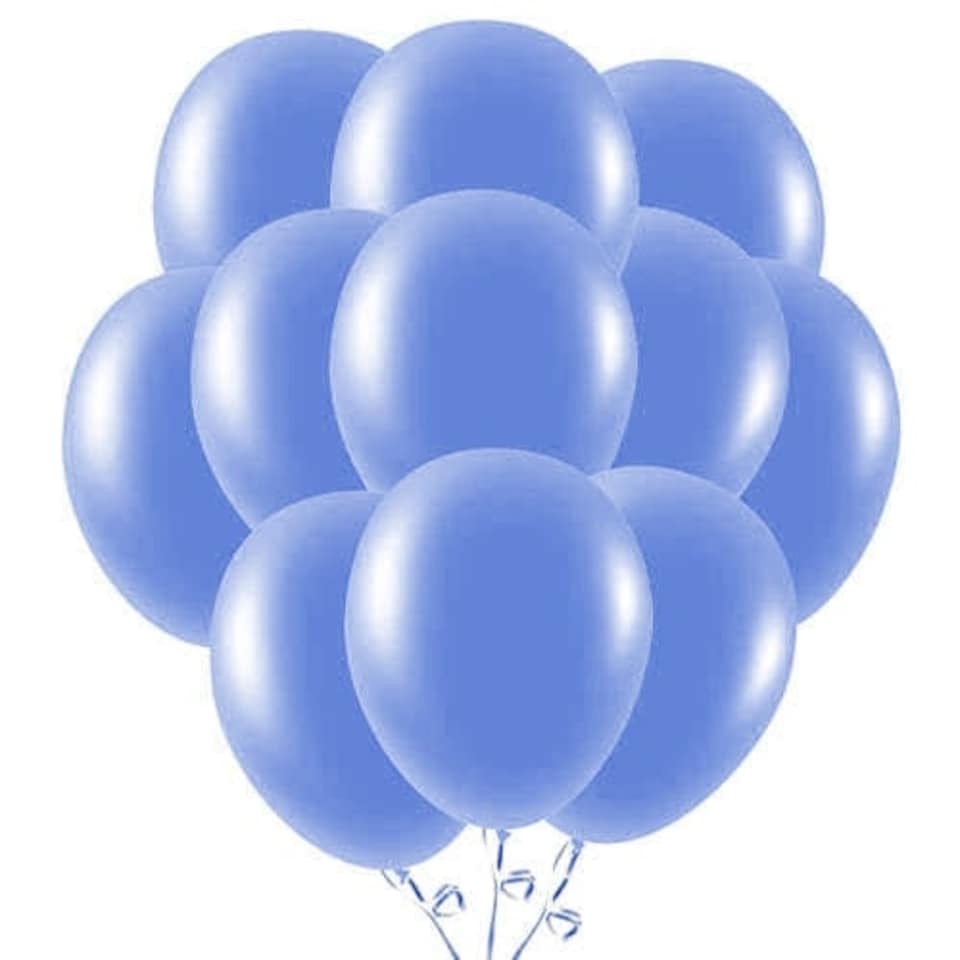 Blue Biodegradable Latex Balloons 23cm / 9 in - Pack of 50