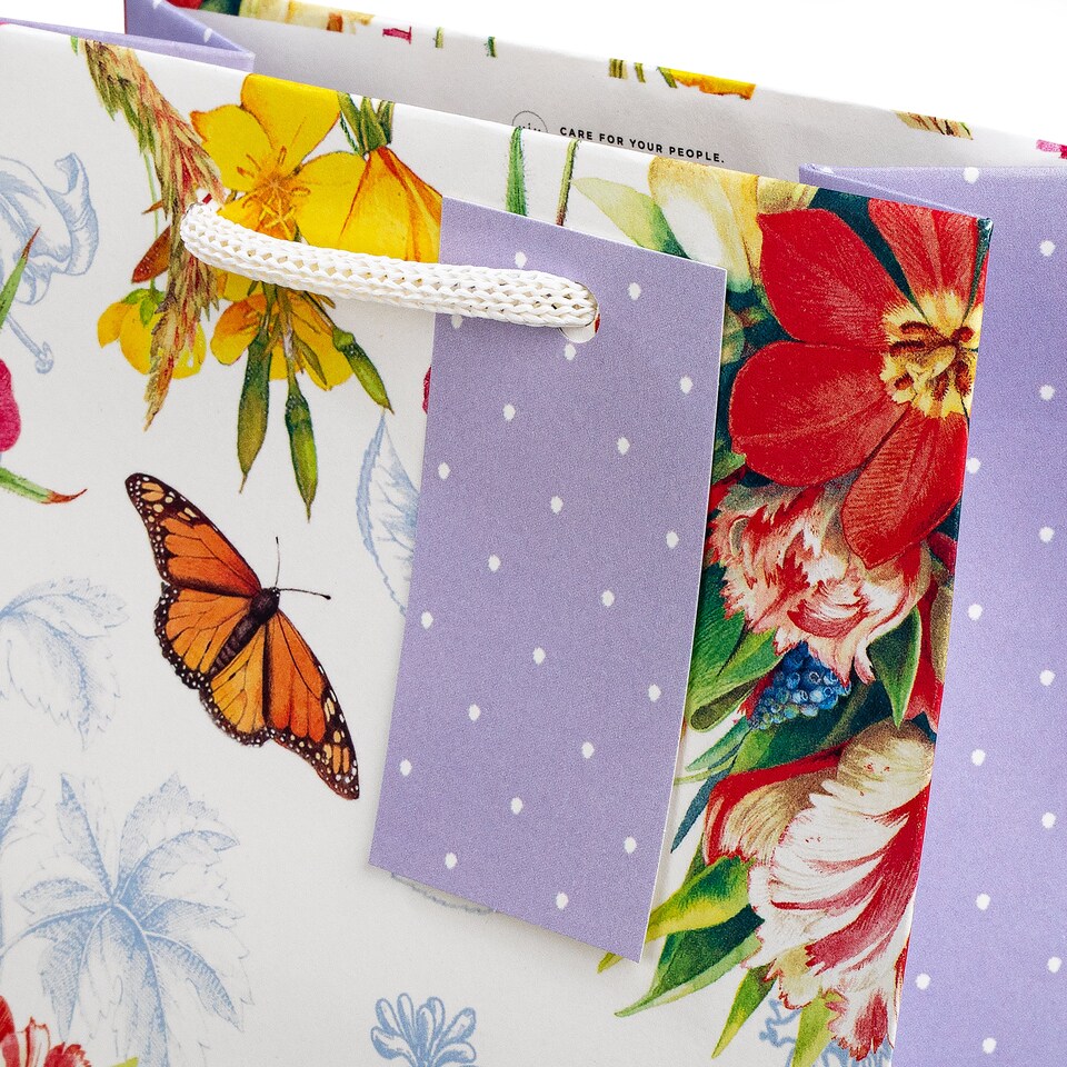 image 1 of Hallmark Pack Of 3 Gift Bags - 3 Sizes - 3 Floral Marjolein Bastin Designs