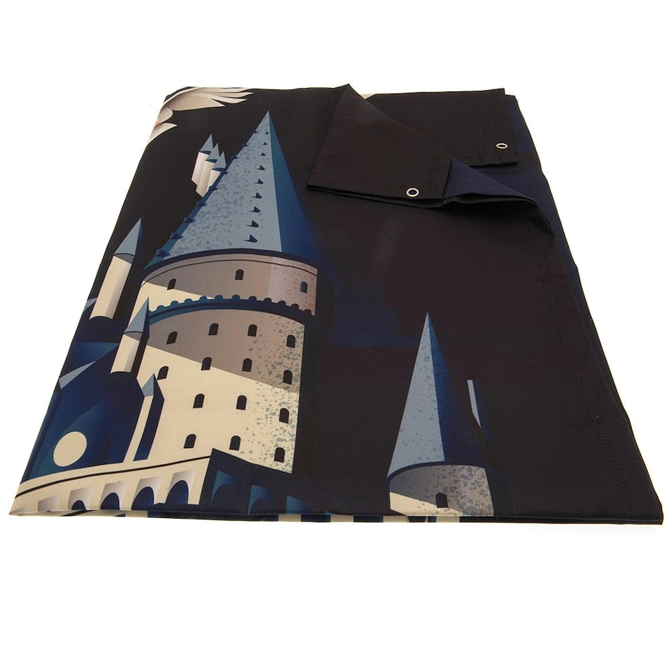 image 1 of Harry Potter Dreaming Of Hogwarts Fabric Wall Banner - Blue - 125cm x 85cm