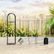 image 7 of Outsunny 5 PCS Fireplace Companion Set, Metal Fireside Companion Set, Silver