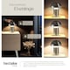 image 3 of Table Lamp Kade - retro design, 3 brightness levels, battery-powered | Silver | nickel matt | 25 x 25 x 34 cm | 1