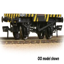 Graham Farish Ex Conflat Runner Wagon BR Yellow/Black Wasp Stripes