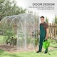image 4 of Outsunny 3 x 2 x 2m Polytunnel Greenhouse with Door, Galvanised Steel Frame