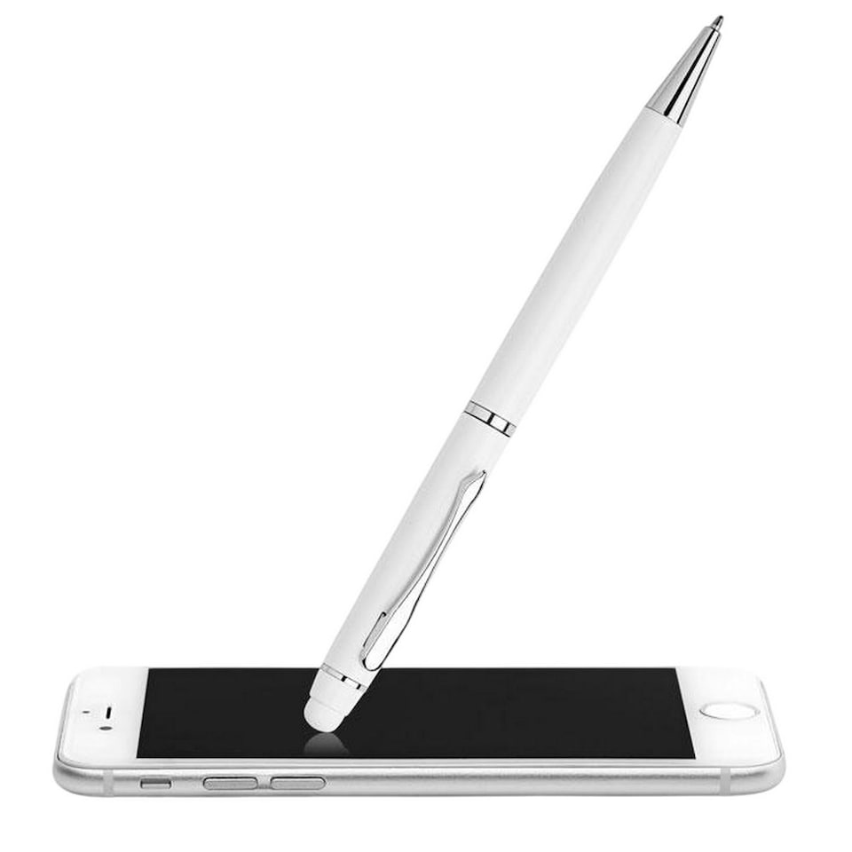 image 1 of MidOcean Eduar Ballpoint Pen - White - 17cm x 2.7cm