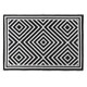 image 1 of JVL Lightweight Reversible Outdoor Rug – Tile Pattern, Plastic Woven, 150 x 210 cm