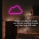 image 4 of Haven Cloud Neon LED Wall-Mounted Light - Soft Pink Decorative Hanging Lamp