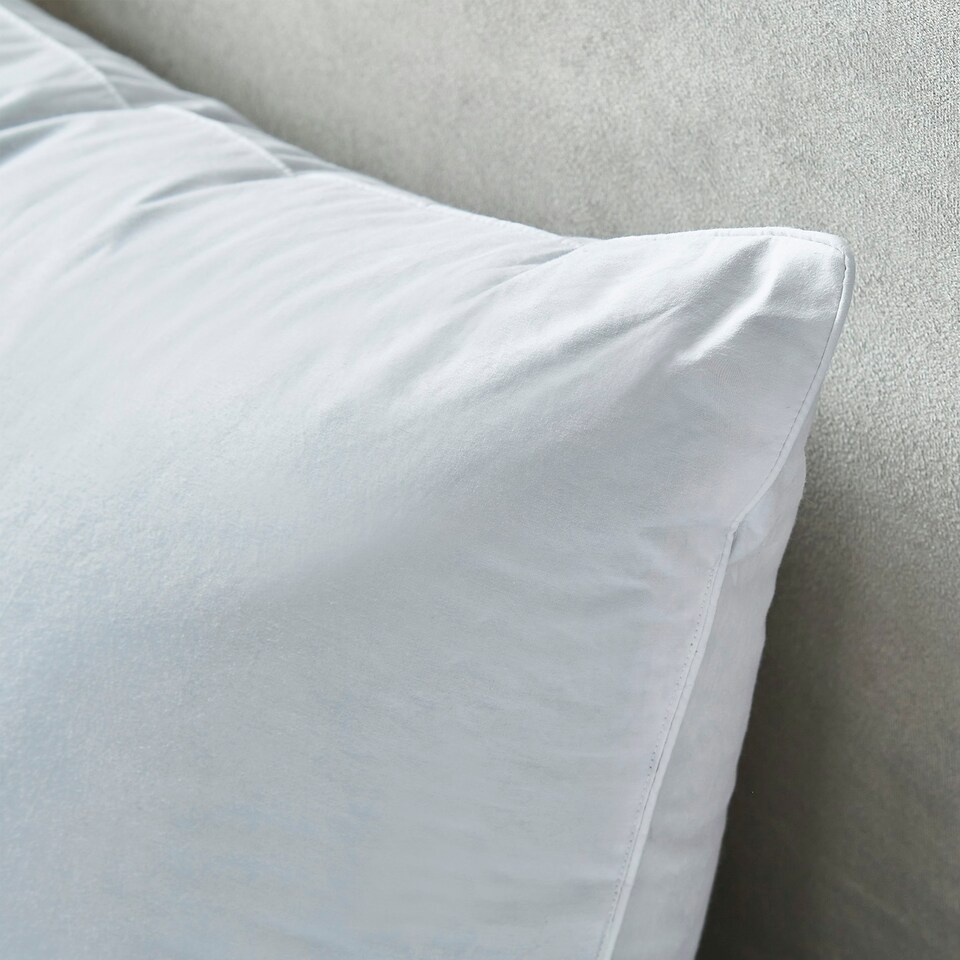 image 1 of Liddell Duck Down Pillow - Firm White | One Size
