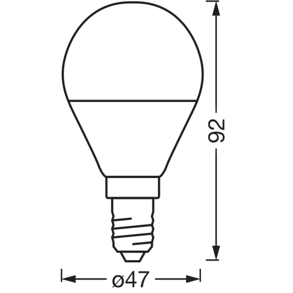 image 1 of Osram Smart+ Matter E14 Classic P40 Tunable White Light Bulb 4.9W 4 Pack