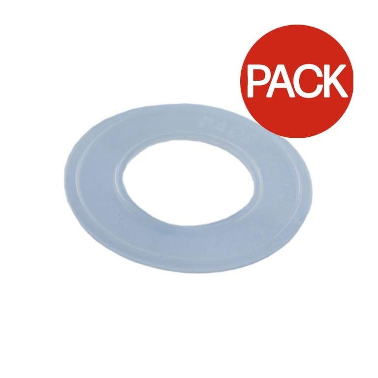 Securplumb Polyethylene Tap Washer (Pack of 5) - White - 0.5in