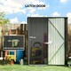image 4 of Outsunny Outdoor Storage Shed w/ Lockable Door for Garden, Black
