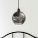 image 1 of ValueLights Bellamy Easy Fit Smoked Glass Globe Lampshade Ceiling Light Shade - Bulb Included