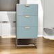 image 2 of 3 Drawer Bedside Table - Wood - L24 x W30 x H64 cm - Green