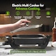 image 2 of VonShef Electric Frying Pan Square 5L with Glass Lid 1500W