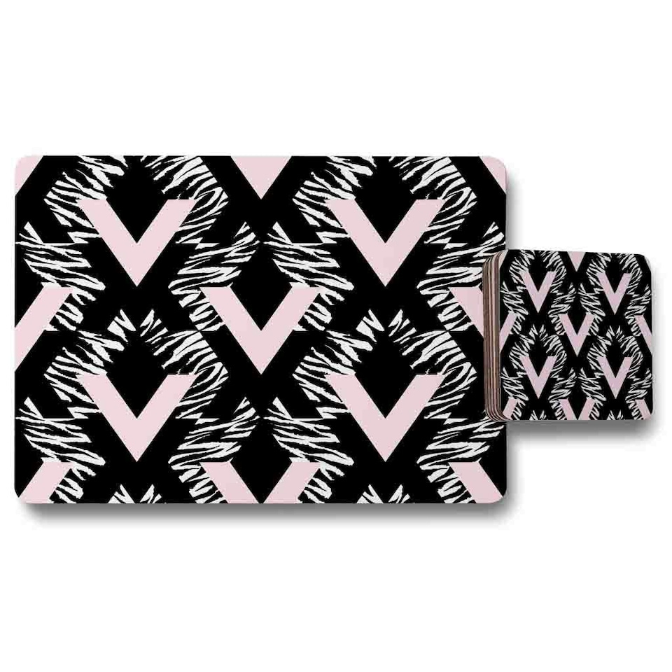 Geometric Animal Print (Placemat & Coaster Set)