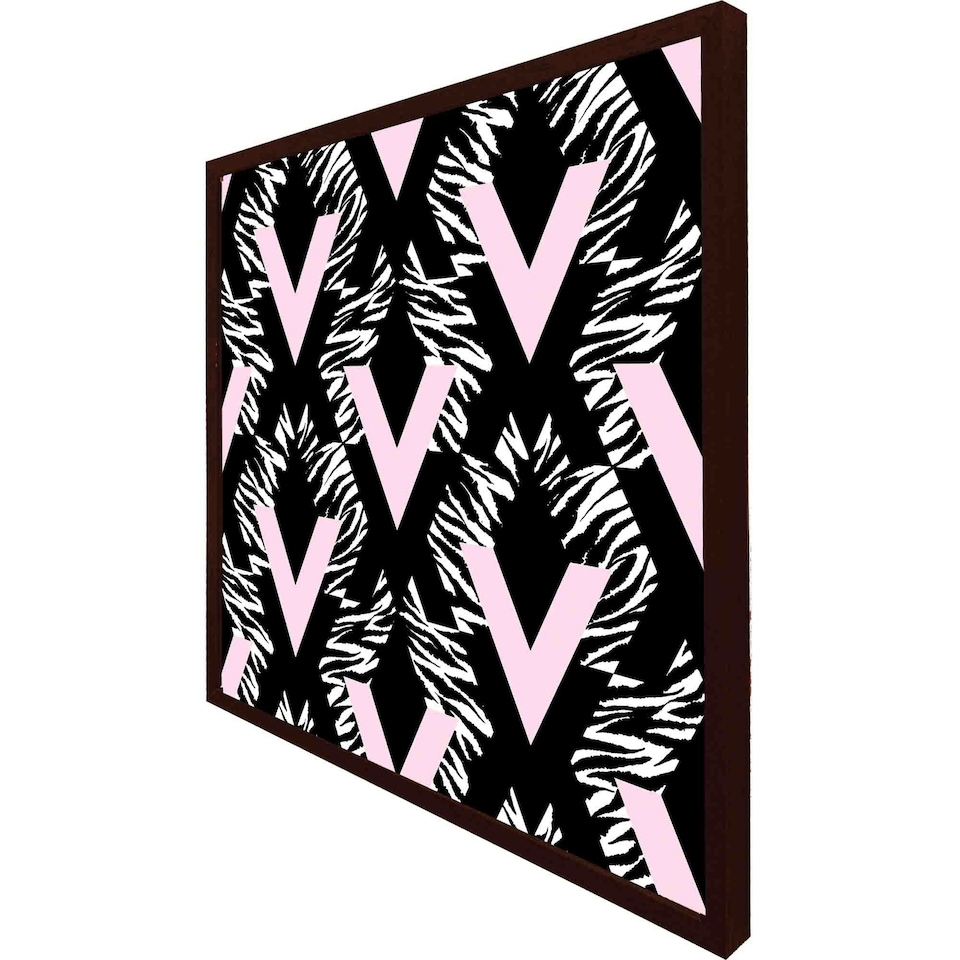 image 1 of Geometric animal print (Picutre Frame) Brown | S