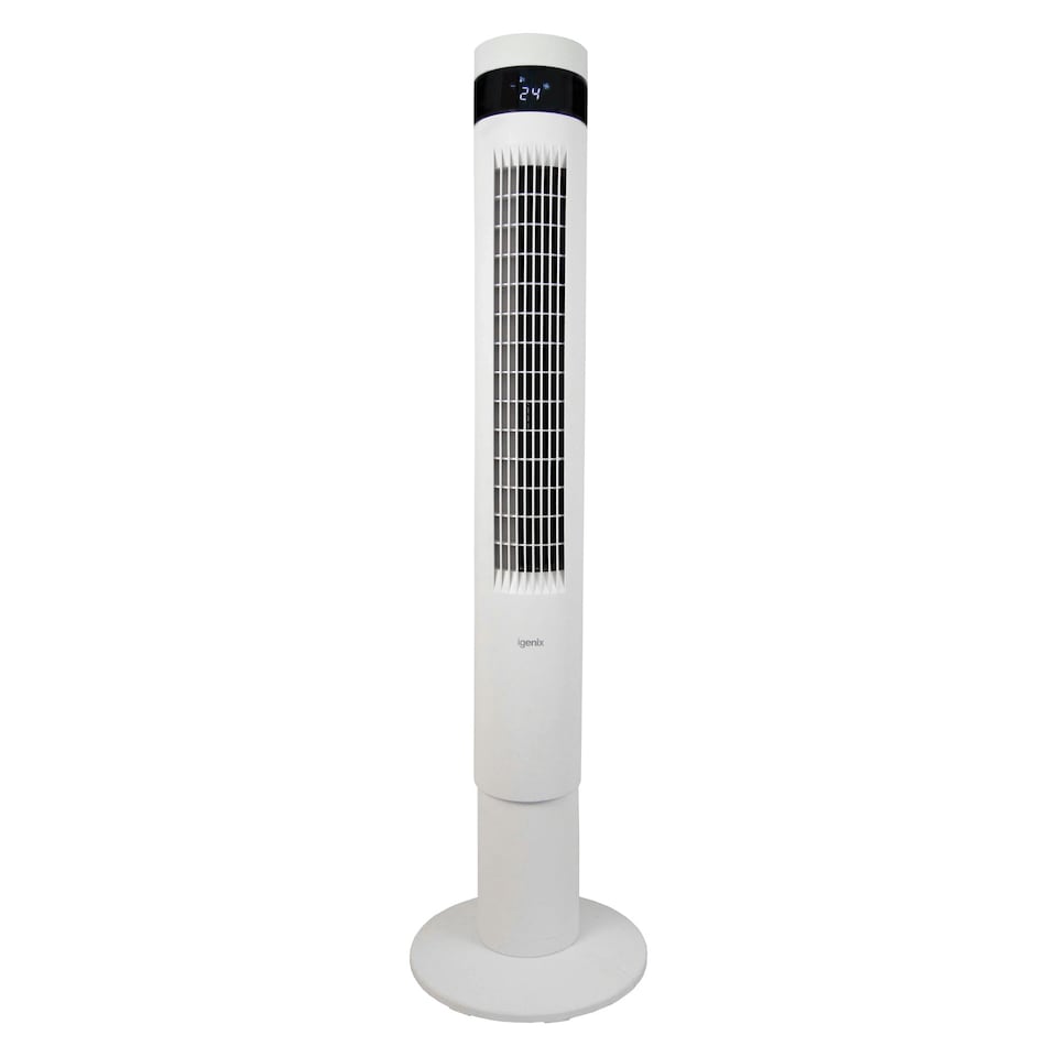 image 1 of Igenix IGFD6043W Digital Tower Fan, 43 Inch, White