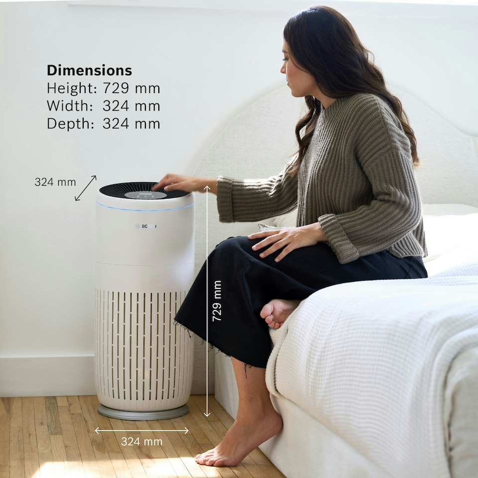 image 1 of Bosch Air 6000 Air Purifier for up to 125 m² - Removes efficiently Dirt with HEPA Filter, Smart Sensor, Quiet Mode - Suitable for Allergy Sufferers