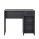 image 1 of Adore Anthracite Grey Study Desk with Drawer & Shelves Grey