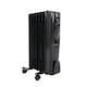 image 1 of Oil Filled Radiator 1500W  - Black Adjustable 1.5KW Heater
