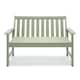 image 9 of Vonhaus Westport Sage Green Garden Bench 2 Seater HDPE