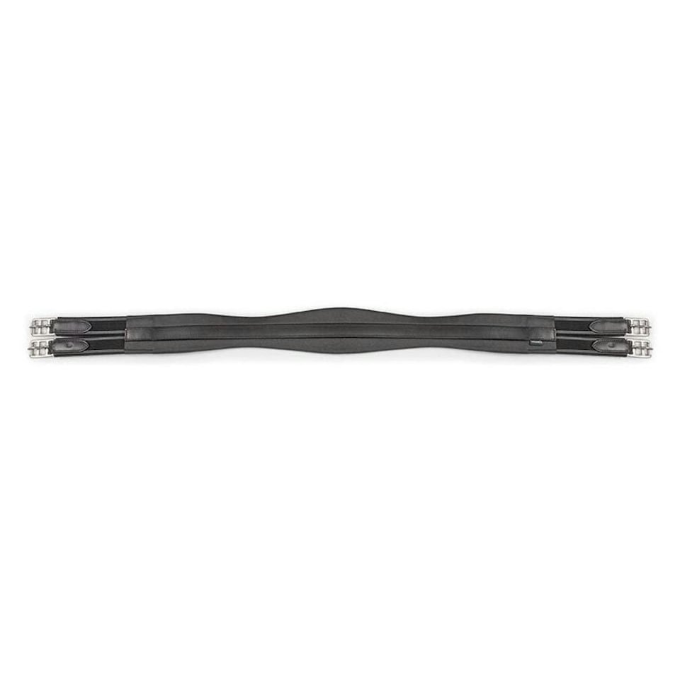 Blenheim Atherstone Elasticated Leather Horse Girth - Black - 40in