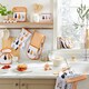 image 3 of Ulster Weavers Cats In Waiting Apron - PVC/Oilcloth Orange